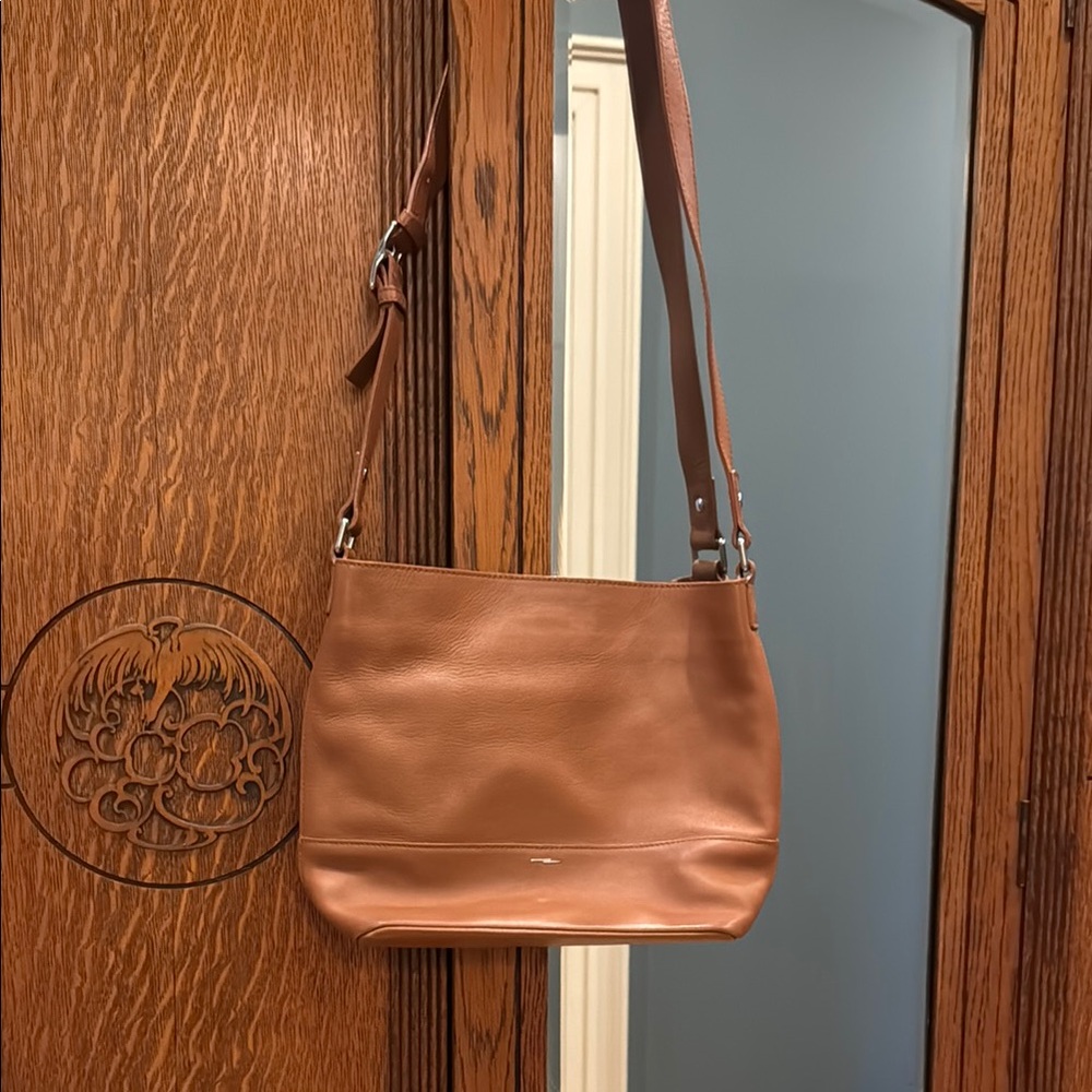 Shinola Classic Brown Leather Shoulder Bag